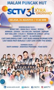 malam puncak hut ke 31 sctv