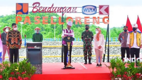 Presiden Resmikan Bendungan Paselloreng dan Bendung Gilireng Sulawesi Selatan 20 Jokowi resmikan bendungan