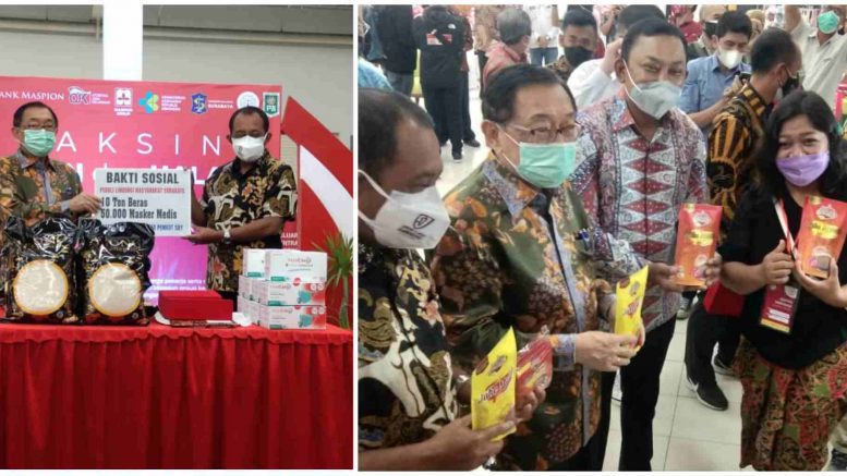 Maspion Group Gelar Vaksinasi Massal, Berbagi 10 Ton Beras dan 50 Ribu Masker Medis 20 Maspion baksos