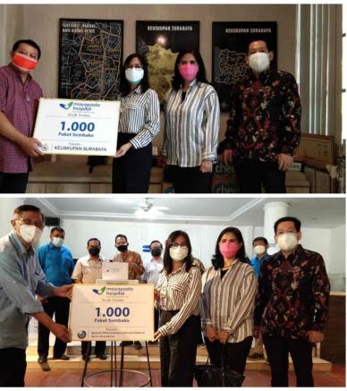 Tahir Foundation & Mayapada Group Bagi Paket Sembako Untuk BAMAG dan Keuskupan Surabaya 20 Tahir dan Mayapada berbagi