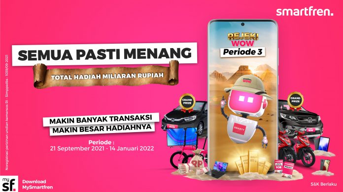 Smartfren Sediakan Hadiah Total Miliaran Rupiah, Semua Pasti Menang di Rejeki WOW Treasure Hunt Periode Ketiga! 20 smartfren wow keren