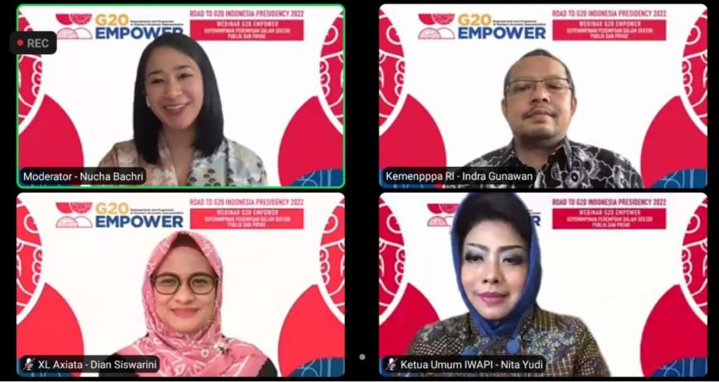 Kementerian PPPA RI, XL Axiata, dan IWAPI Sepakat Pentingnya Pemberdayakan Perempuan 20 G20