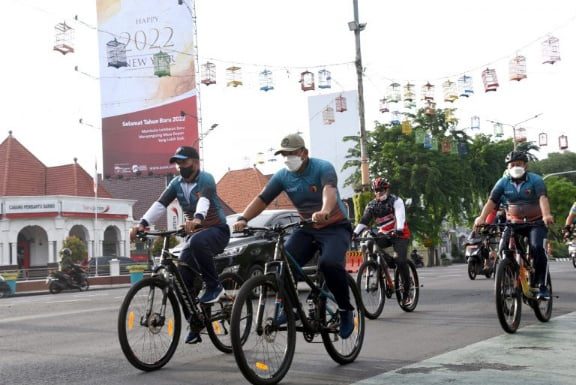 Wagub AAL Ikuti Gowes Peringatan HUT ke-73 Kodam V/Brawijaya 20 wagub aal gowes