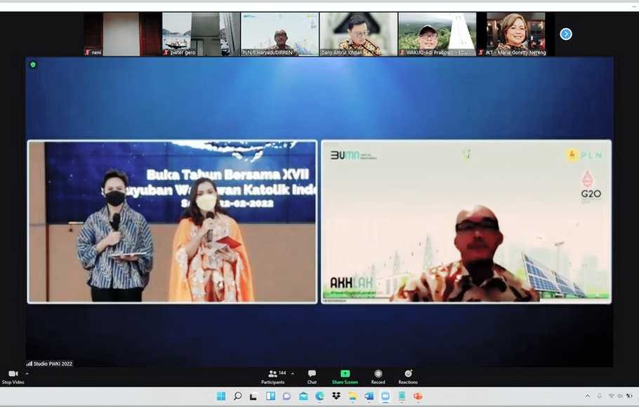 Paguyuban Wartawan Katolik Indonesia Dukung Green Economy 20 webinar pwki