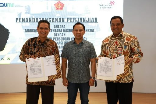 Perkuat Komunikasi di Perbatasan dan Wilayah 3T, TNI dan Telkom Jalin Sinergi Layanan Transponder Satelit 17 Telkom TNI