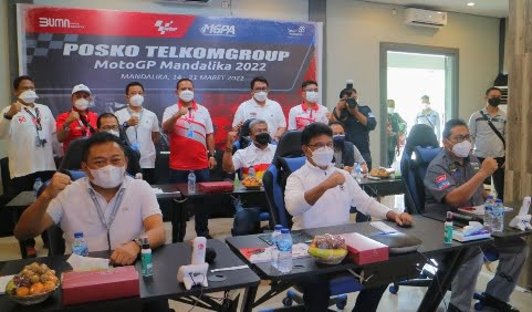 Menkominfo Apresiasi Kesigapan TelkomGroup Bangun Infrastruktur ICT Mandalika GP Series 20 menteri Telkom mandalika