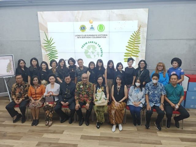 Rayakan HUT ke-18, Lions Club Surabaya Victoria Mengajak Kita Untuk Lebih Mencintai Bumi 20 HUT LCS Victoria ke 18