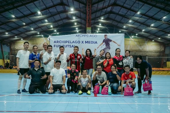 Serunya Halalbihalal di Lapangan Futsal Antara Archipelago Jatim Bersama Media 20 Archi futsal