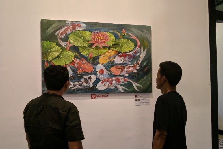 Sambut Bulan Bung Karno, 4 Pelukis Wanita Gelar Pameran di Blitar 21 pameran lukisan blitar