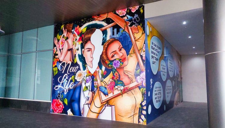 Ciputra Wolrd Salurkan Minat dan Bakat Mahasiswa Universitas Ciputra Surabaya Melalui Mural 20 DKV Ciputra