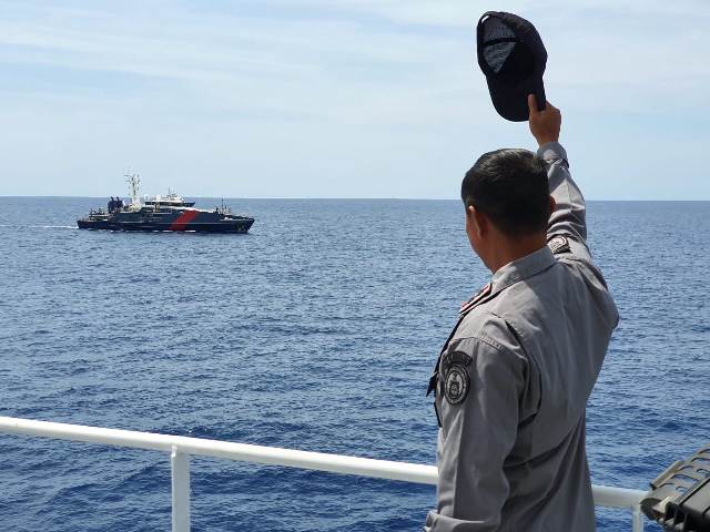 KN Pulau Dana-323 Tiba di Darwin Australia 20 bakamla darwin