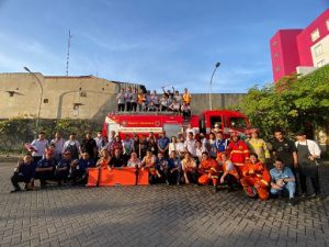 simulasi kebakaran fave sidoarjo