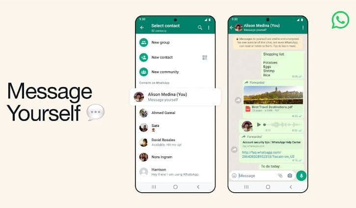 Fitur Baru di Whatsapp, Pengguna Bisa Kirim Pesan ke Diri Sendiri 20 84 whatsapp