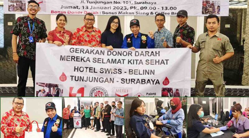 Peduli Sesama Hotel Swiss-Belinn Tunjungan Surabaya Gelar Aksi Donor Darah 20 c1 20230118 10130387 800x445 1