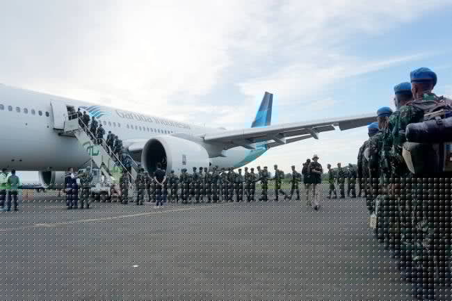 pemberangkatan pasukan perdamian