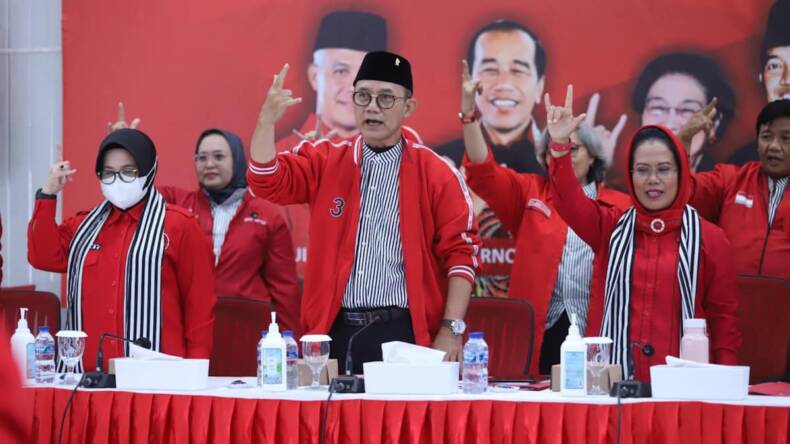 Wujudkan Kemenangan Pemilu 2024, Kader Banteng se-Jatim Solid Door to Door 20 PDIP Jatim DPD Jatim 01092023