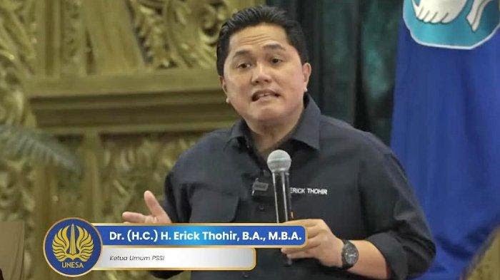 ketum pssi erick thohir di unesa