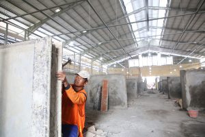 original foto sidak pembangunan pasar karah 17