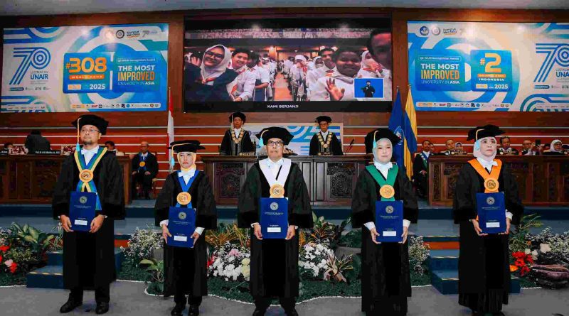 pengukuhan guru besar unair