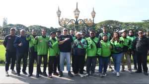ojol demo damai di Malang