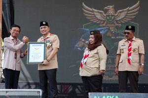 Pramuka Surabaya Berhasil Pecahkan Tiga Rekor MURI Sekaligus 20 Pramuka Surabaya MURI