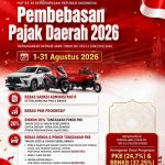 bebas pajak daerah Agustus 2026