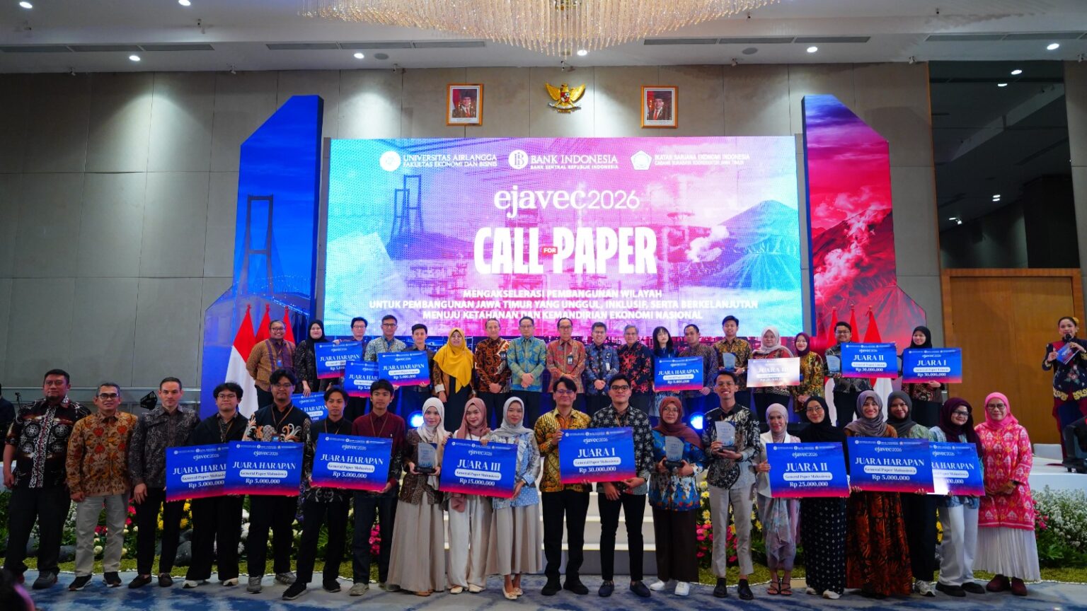 EJAVEC 2026 Cara BI Jatim Perkuat Daya Saing Ekonomi Jawa Timur 20 bi jatim ejavec 2026 himpun 559 karya ilmiah 1536x864 1